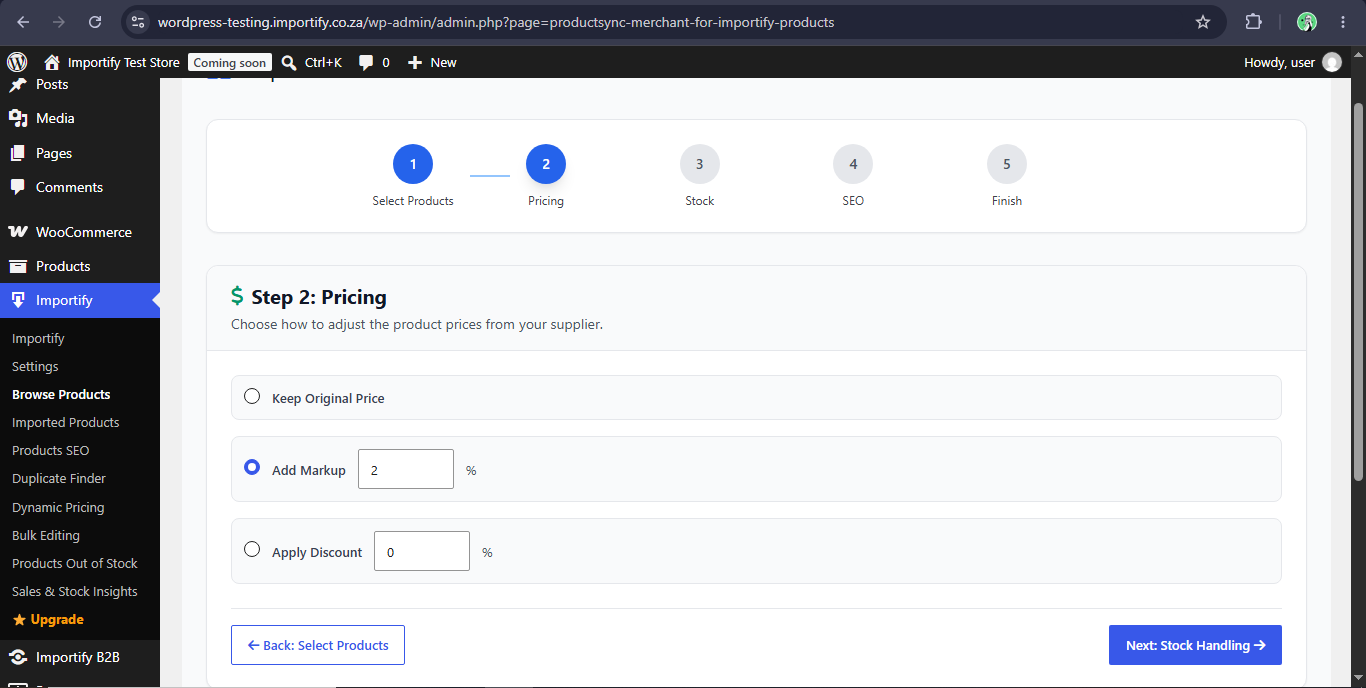 Adding Markups